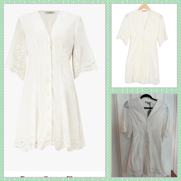 Allsaints- Una Broderie Dress (NWT) - Picture 9 of 16